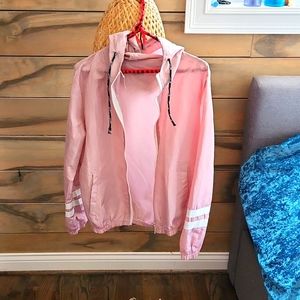 Pink bomber jacket